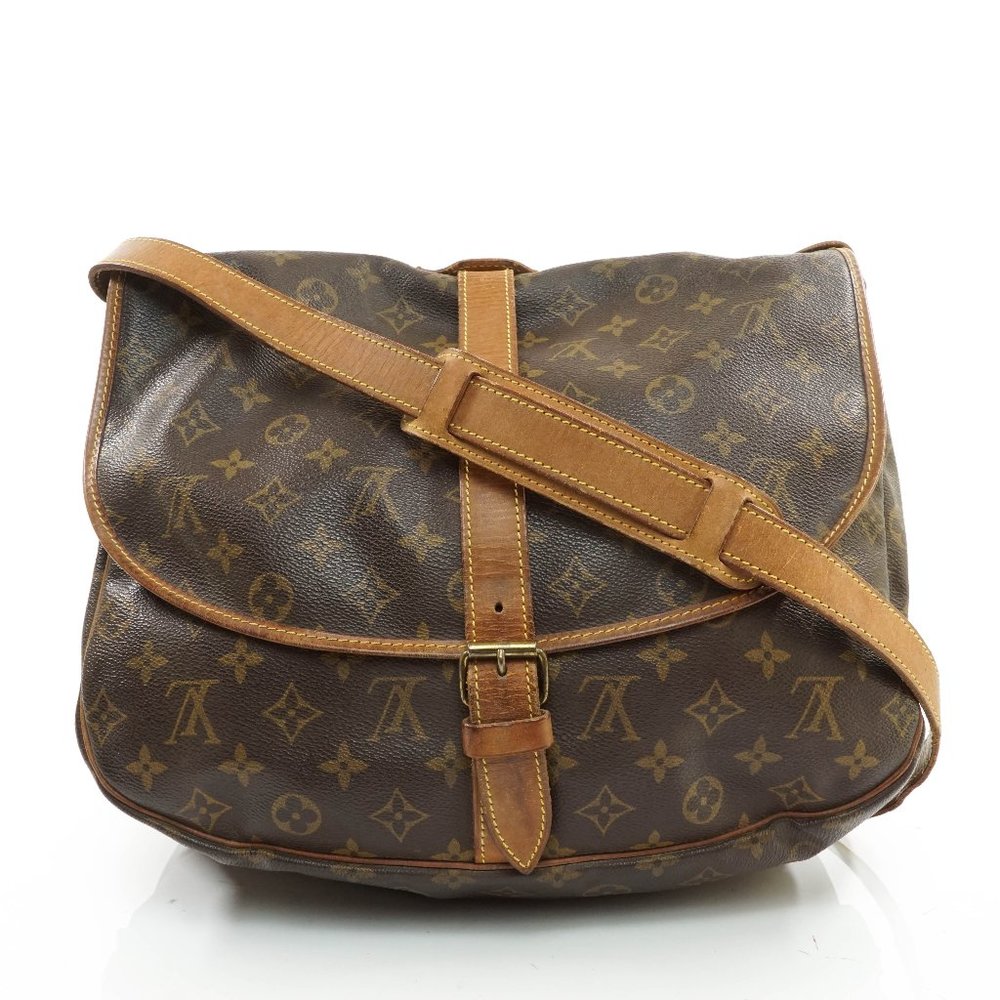 Auth Louis Vuitton Saumur 35 Crossbody #27189L34